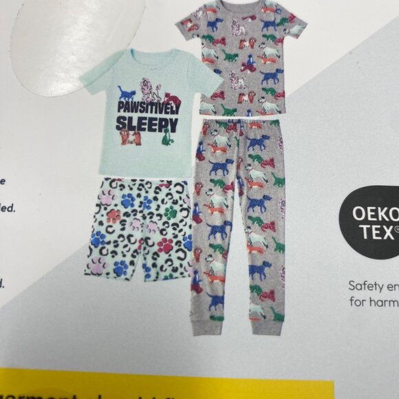 Members Mark 4-Piece Organic Cotton Pajamas Set Kids 3T‎ NWT - Picture 5 of 6
